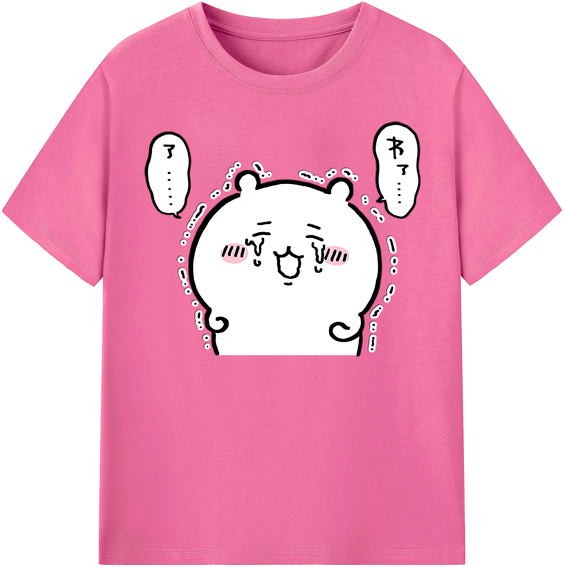 （画像用） ちいかわ ちいかわ Chii-kawa chiikawa レディースカジュアルプリントTシャツ（綿100％）